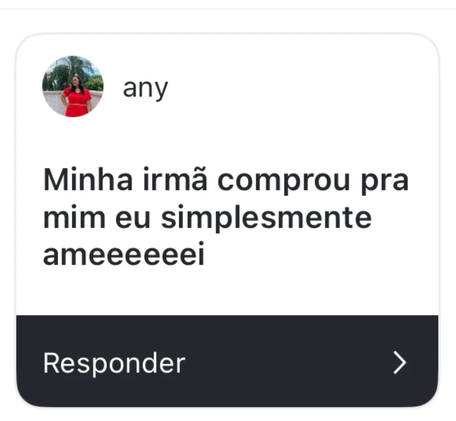 Foto de perfil exibida no relato original